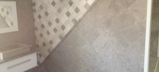 Install Travertine Tile Mosaic Accent Plus Boarder